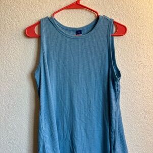 Old Navy Light Blue Ribbed Tank Top
